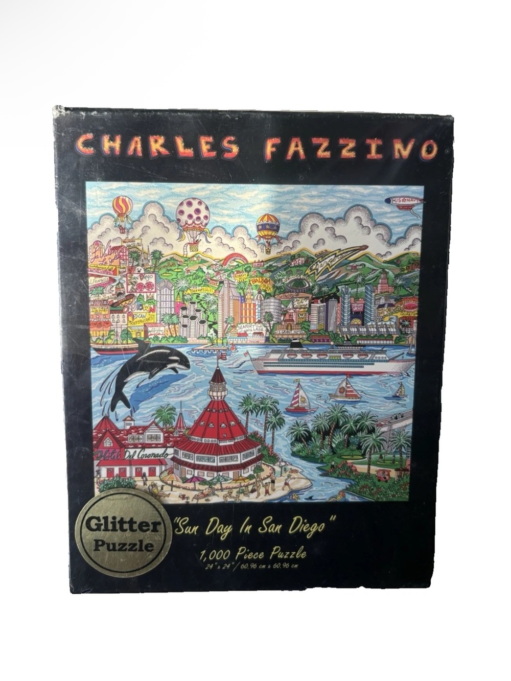 Charles Fazzino Sun Day in San Diego glitter puzzle 1000 pieces
Sealed unused